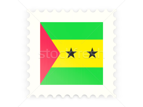 Postage stamp icon of sao tome and principe Stock photo © MikhailMishchenko