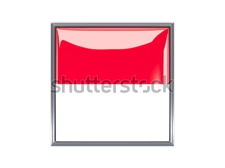 Foto stock: Cuadrados · etiqueta · bandera · Mónaco · aislado · blanco