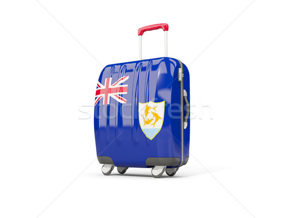 Bagages pavillon valise isolé blanche 3d illustration [[stock_photo]] © MikhailMishchenko