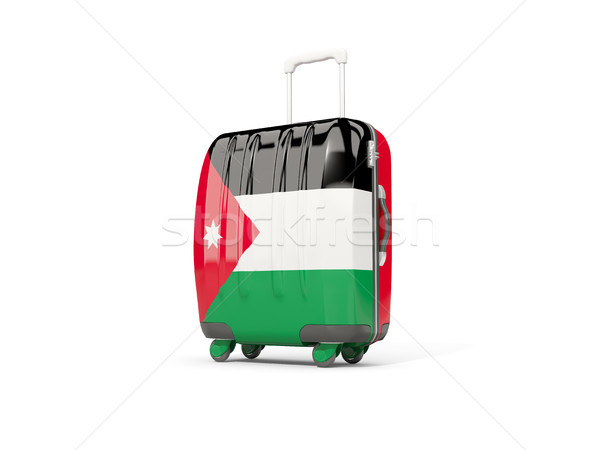 Камера флаг чемодан изолированный белый 3d иллюстрации Сток-фото © MikhailMishchenko