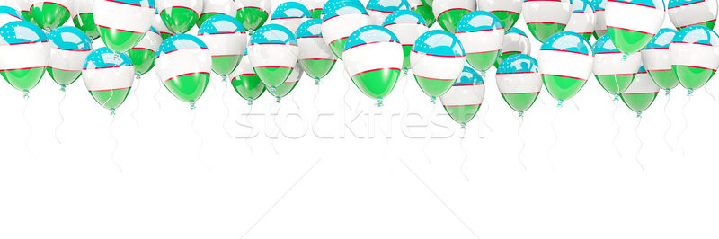 Balloons frame with flag of uzbekistan Stock photo © MikhailMishchenko