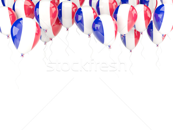 Balloon frame with flag of france Stock photo © MikhailMishchenko