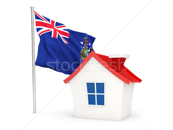 Stock fotó: Ház · zászló · dél · Grúzia · szendvics · szigetek