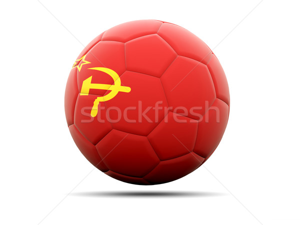 Сток-фото: футбола · флаг · СССР · 3d · иллюстрации · Футбол · спорт