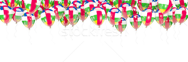 Ballonnen frame vlag centraal afrikaanse republiek Stockfoto © MikhailMishchenko