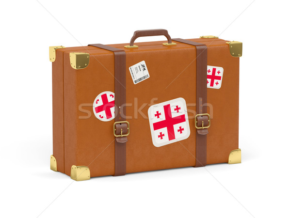 Suitcase with flag of georgia Stock photo © MikhailMishchenko