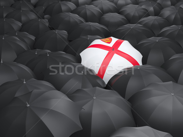 Umbrella with flag of jersey Stock photo © MikhailMishchenko