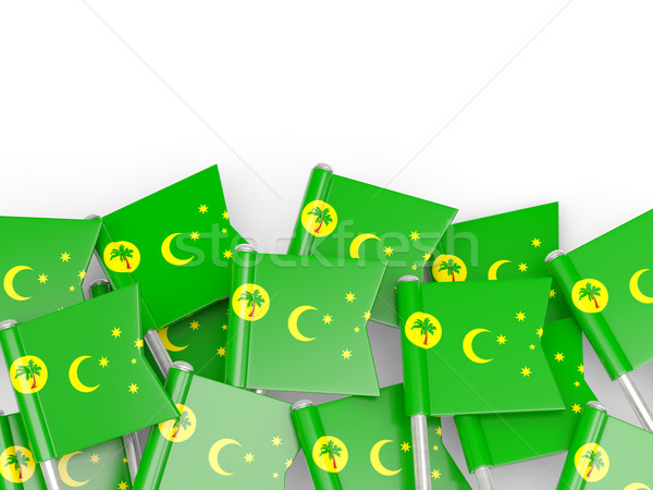 Flag pin of cocos islands Stock photo © MikhailMishchenko