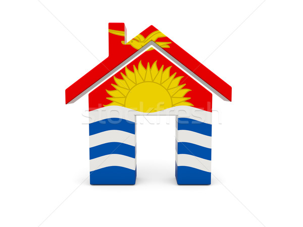 Home with flag of kiribati Stock photo © MikhailMishchenko