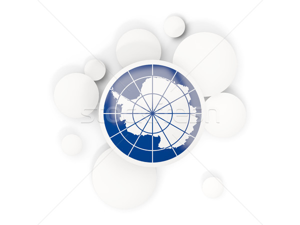 Round flag of antarctica with circles pattern Stock photo © MikhailMishchenko