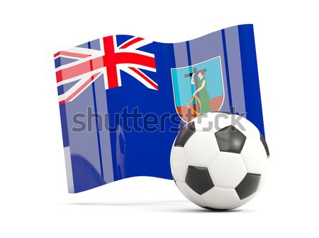 Flag of falkland islands with football in front of it Stock photo © MikhailMishchenko