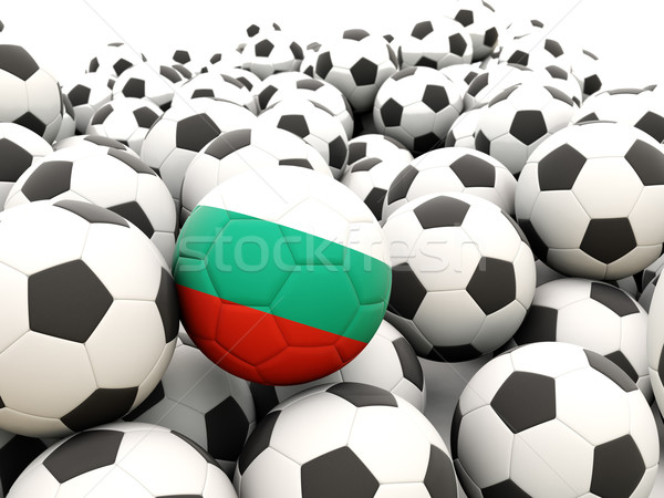 Fußball Flagge Bulgarien Kugeln Sommer Stock foto © MikhailMishchenko
