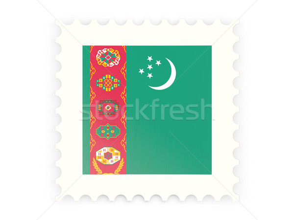 Icono Turkmenistán aislado blanco signo Foto stock © MikhailMishchenko