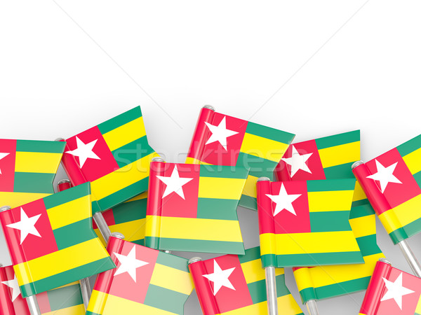 Flag pin of togo Stock photo © MikhailMishchenko