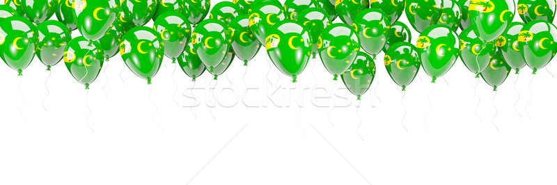 Balloons frame with flag of cocos islands Stock photo © MikhailMishchenko