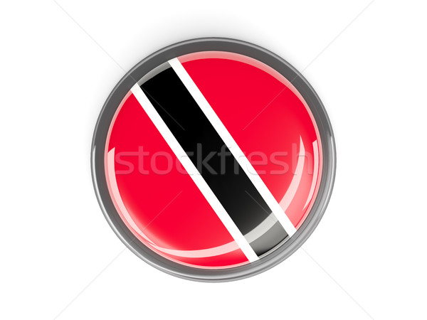 Round button with flag of trinidad and tobago Stock photo © MikhailMishchenko