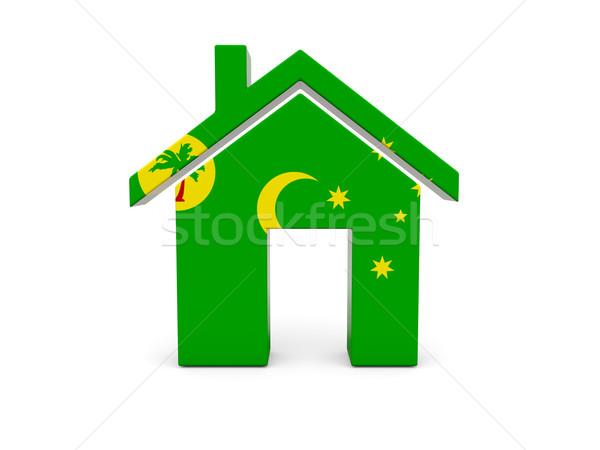 Home with flag of cocos islands Stock photo © MikhailMishchenko