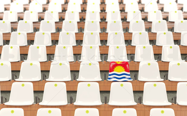 Stadium seat with flag of kiribati Stock photo © MikhailMishchenko