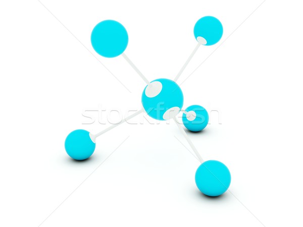 [[stock_photo]]: Simple · isolé · blanche · bleu · gris · technologie