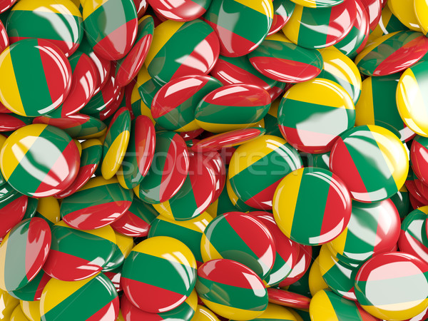 Background with round pins with flag of lithuania Stock photo © MikhailMishchenko