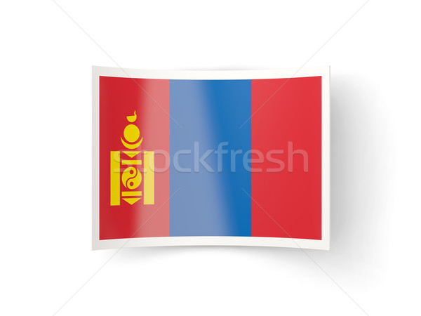 Сток-фото: икона · флаг · Монголия · изолированный · белый · стране