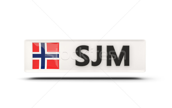 Square icon with flag of svalbard and jan mayen Stock photo © MikhailMishchenko