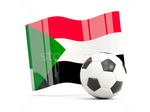 Calcio bandiera isolato bianco illustrazione 3d Foto d'archivio © MikhailMishchenko