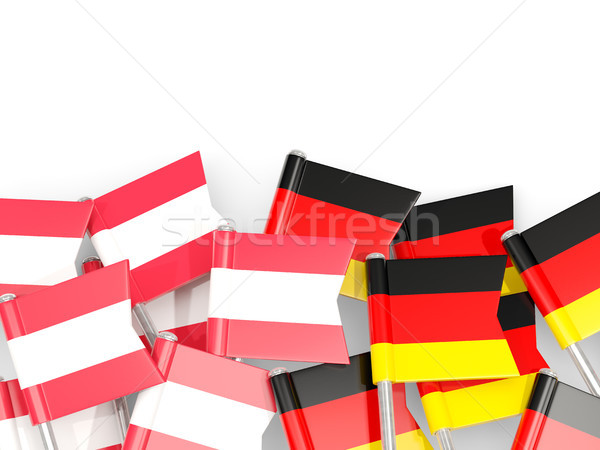 Flag Pins Of Austria And Germany Isolated On White Stock Photo C Mikhail Mishchenko Mikhailmishchenko 8361861 Stockfresh