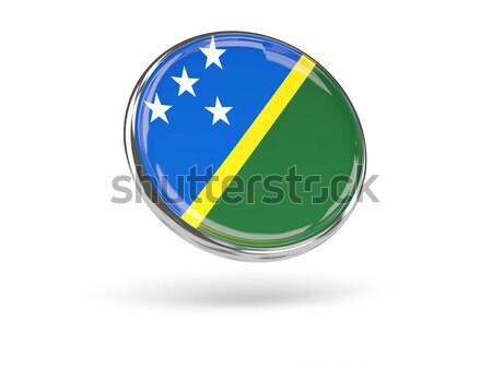 Round icon of flag of solomon islands Stock photo © MikhailMishchenko