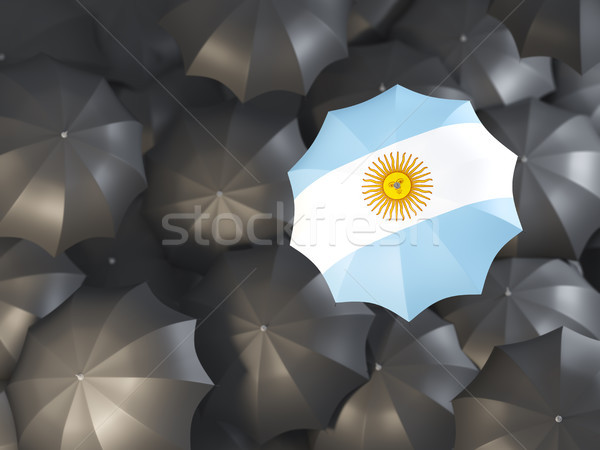 Umbrella with flag of argentina Stock photo © MikhailMishchenko