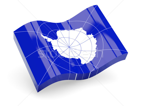 3d flag of Antarctic Stock photo © MikhailMishchenko