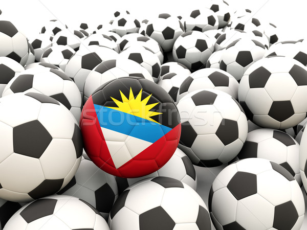 Football with flag of antigua and barbuda Stock photo © MikhailMishchenko