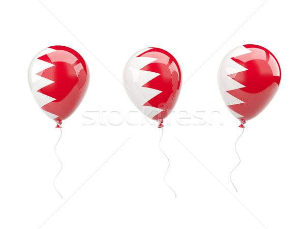 Aire globos bandera Bahréin aislado blanco Foto stock © MikhailMishchenko