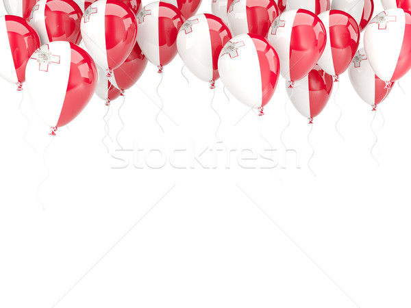 Balloon frame with flag of malta Stock photo © MikhailMishchenko