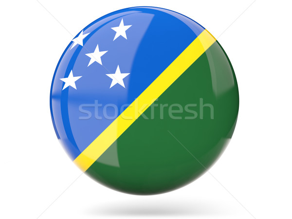 Round icon with flag of solomon islands Stock photo © MikhailMishchenko