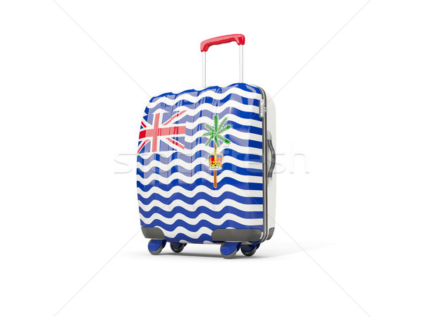 Luggage with flag of british indian ocean territory. Suitcase is Stock photo © MikhailMishchenko