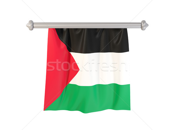 Pennant with flag of palestinian territory Stock photo © MikhailMishchenko