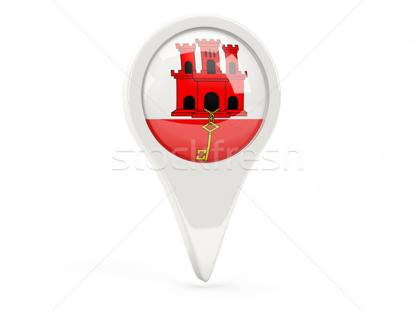 Round flag icon of gibraltar Stock photo © MikhailMishchenko