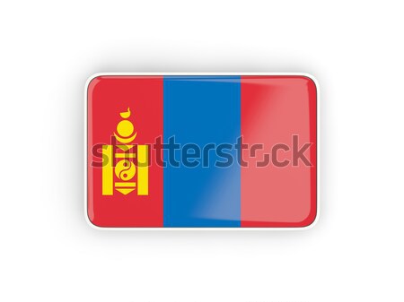 Square icon with flag of mongolia Stock photo © MikhailMishchenko