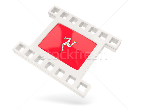 Movie icon with flag of isle of man Stock photo © MikhailMishchenko