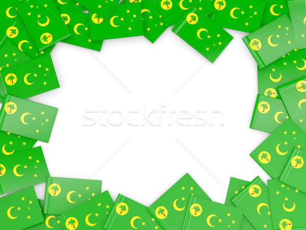 Frame with flag of cocos islands Stock photo © MikhailMishchenko