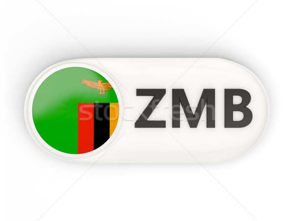 Ikona banderą Zambia iso kodu kraju Zdjęcia stock © MikhailMishchenko