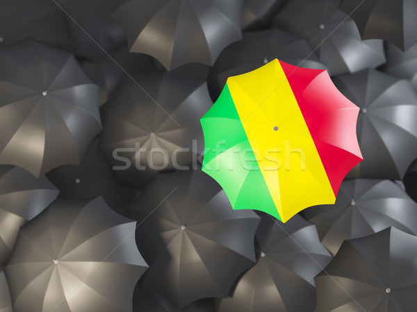 Umbrella with flag of mali Stock photo © MikhailMishchenko