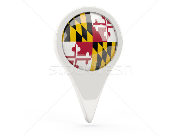 Vlag pin Maryland Verenigde Staten lokaal vlaggen Stockfoto © MikhailMishchenko