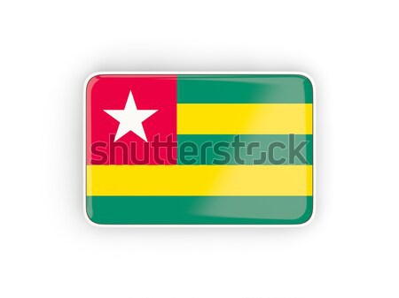 Kare ikon bayrak Togo gölge imzalamak Stok fotoğraf © MikhailMishchenko