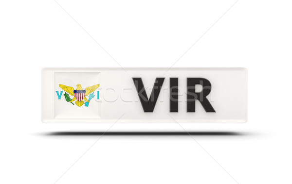 Platz Symbol Flagge Virgin Islands iso Code Stock foto © MikhailMishchenko