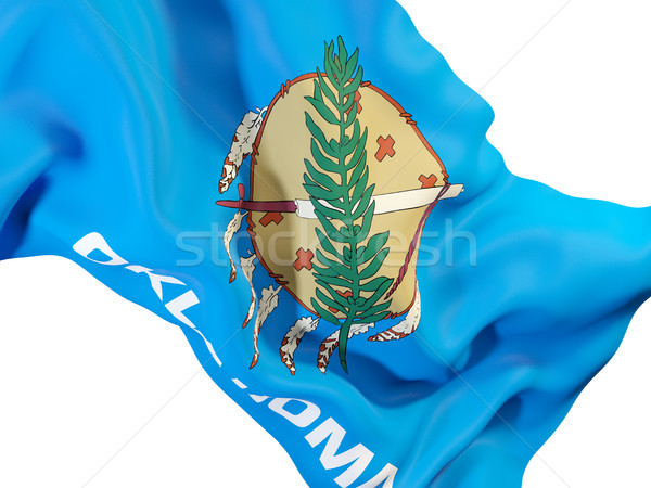 oklahoma state flag close up. United states local flags Stock photo © MikhailMishchenko