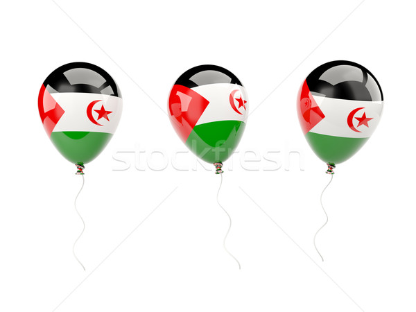 Air balloons with flag of western sahara Stock photo © MikhailMishchenko