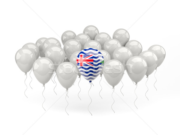 Air balloons with flag of british indian ocean territory Stock photo © MikhailMishchenko