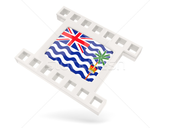 Movie icon with flag of british indian ocean territory Stock photo © MikhailMishchenko